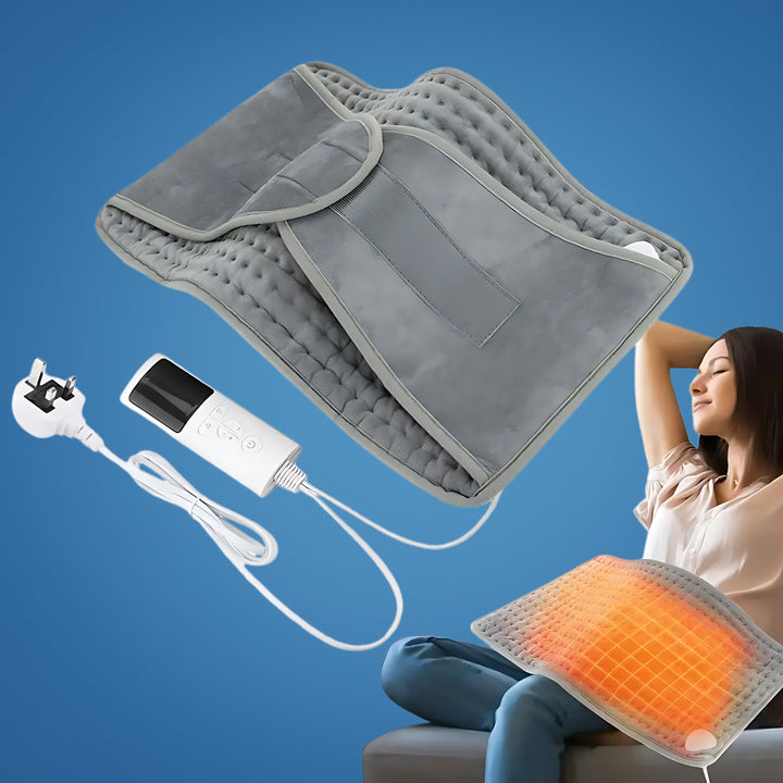 Lisslune | Portable Heated Pads Pad for Back Pain, Muscle and Joint Pain Relief – Adjustable Heat for Cramps and Stress