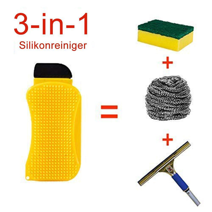 Lisslune | 3-in-1 Silicone Cleaning Brush