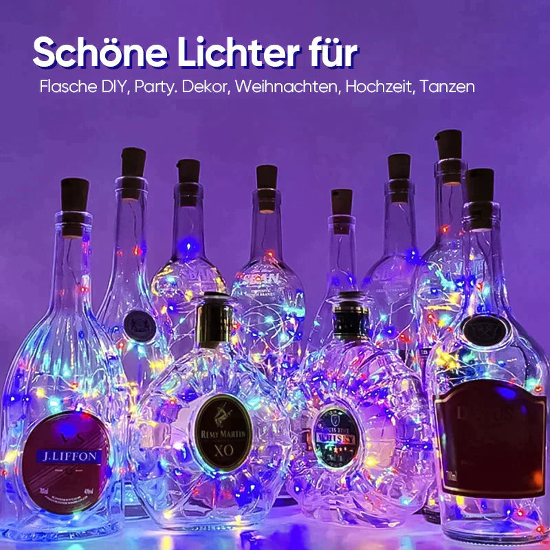 Lisslune | LED Wine Bottle Lights Cork Night Light DIY Decor Lift - Piece