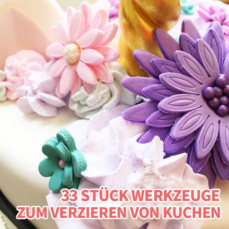 Lisslune | 33 piece tools for decorating cakes