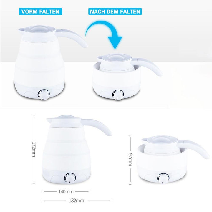 Lisslune | Portable travel silicone gel kettle with universal plug
