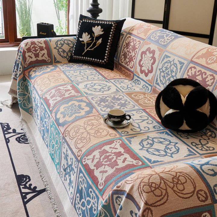 Lisslune | Vintage Mosaic Sofa Cover