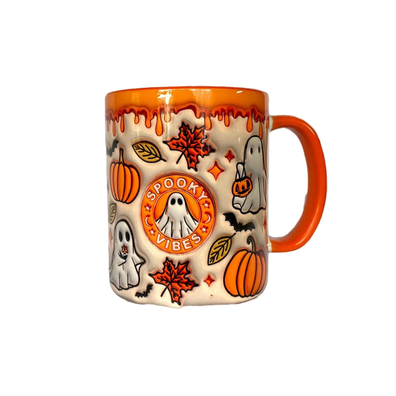 Lisslune | Pumpkin coffee mug with ghost
