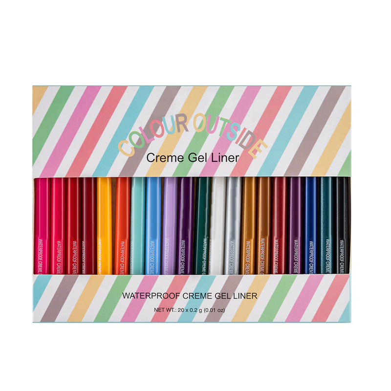 Lisslune | 20 Piece Colored Eyeliner Pencil Set