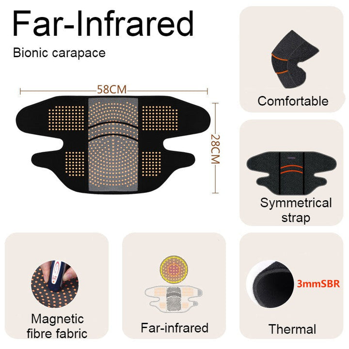 Lisslune | Far Infrared Thermal Knee Warmer, with Super Warm Fabric & Bionic Carapace Design, for Winter, Travel & Outdoors