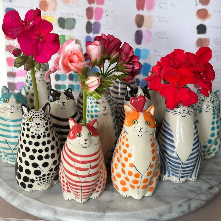 Lisslune | Dotted Cat Vase