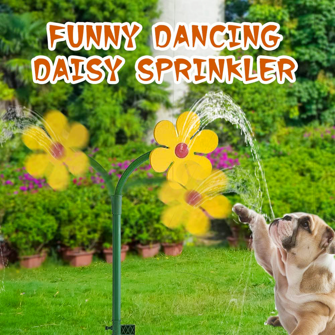 Lisslune | Dancing Daisy Sprinkler – Fun Lawn Sprinkler for Garden and Pets