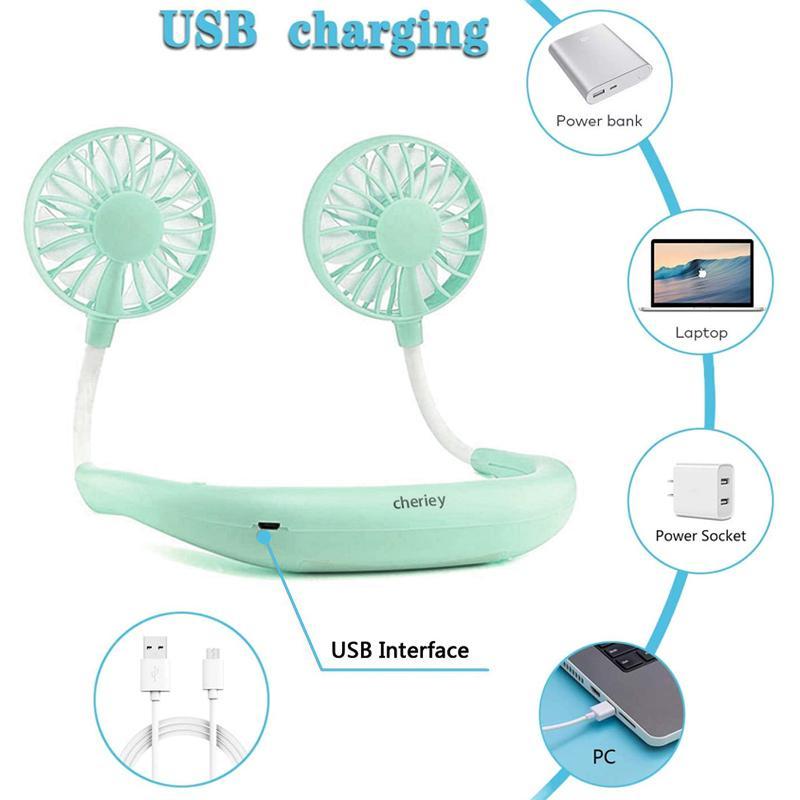 Lisslune | Battery Mini Neck Fans