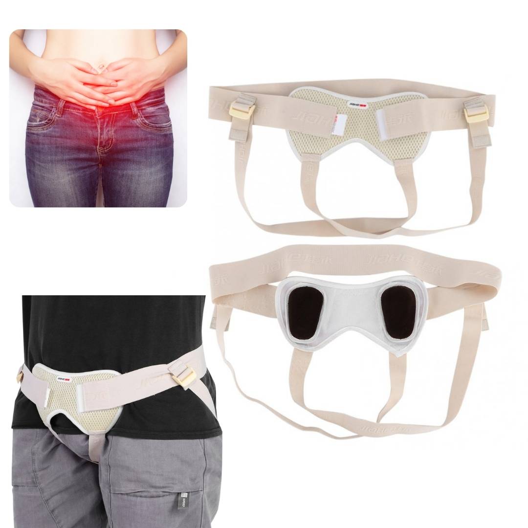 Lisslune | Adjustable Inguinal Hernia Support Belt for Men | Comfortable Breathable Hernia Brace to Improve Mobility