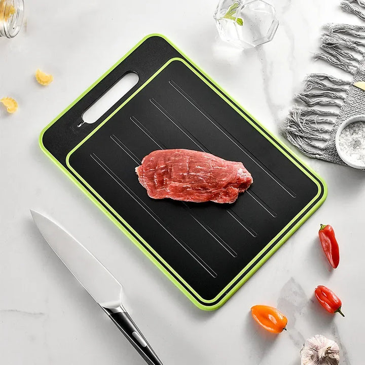 Lisslune | Double-sided cutting board with integrated defrosting plate
