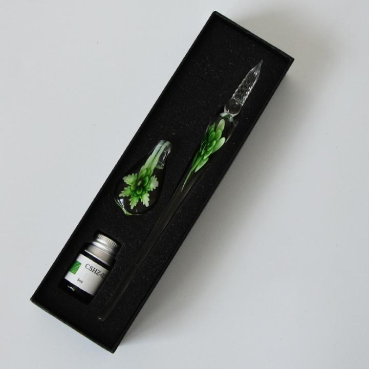 Lisslune | Glass Calligraphy Pen Set with Ink and Pen Holder