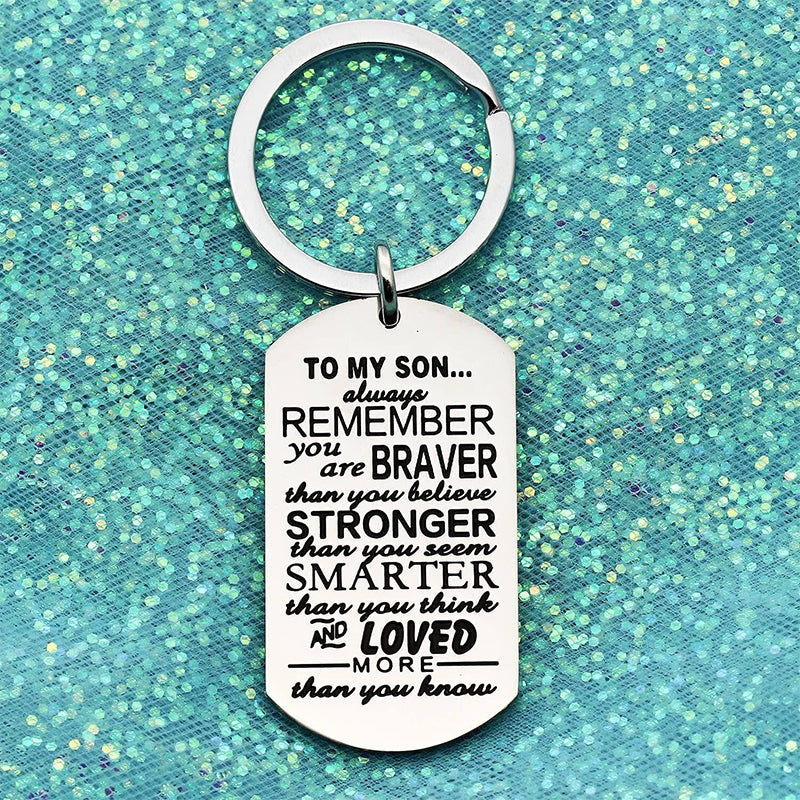 Lisslune | Mother's Day Engraving Metal Keychain with Box