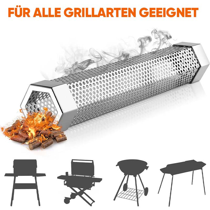 Lisslune | 12' Pellet Smoker Tube for all grills or smoking devices