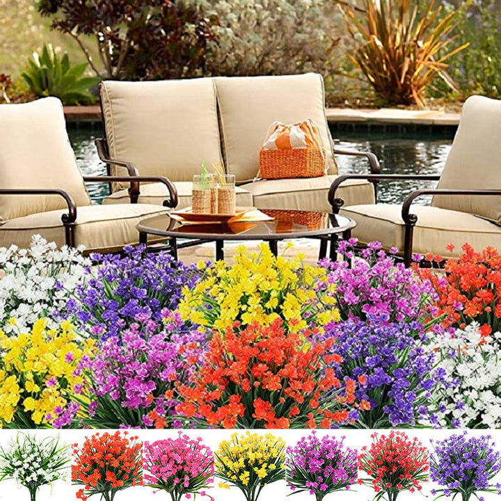 Lisslune | Artificial Flowers Outdoors, 2 Bouquets