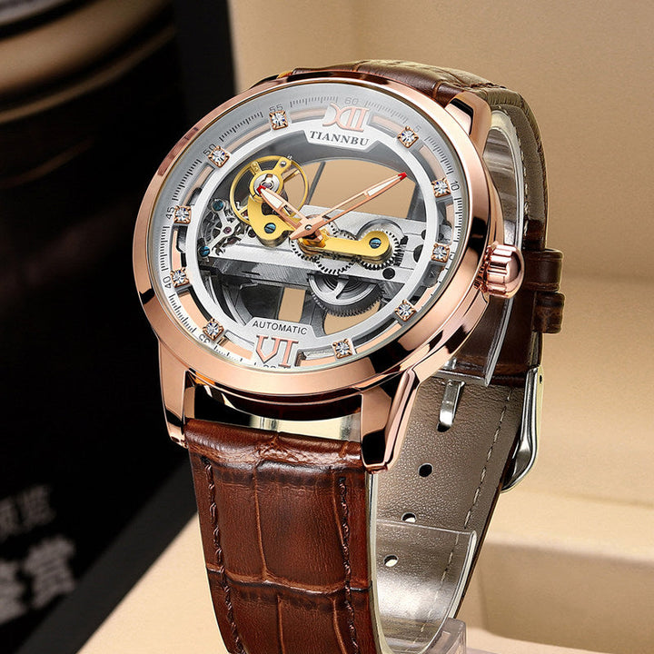 Lisslune | Skeleton Tourbillon Ultra Thin Automatic Mechanical Watch