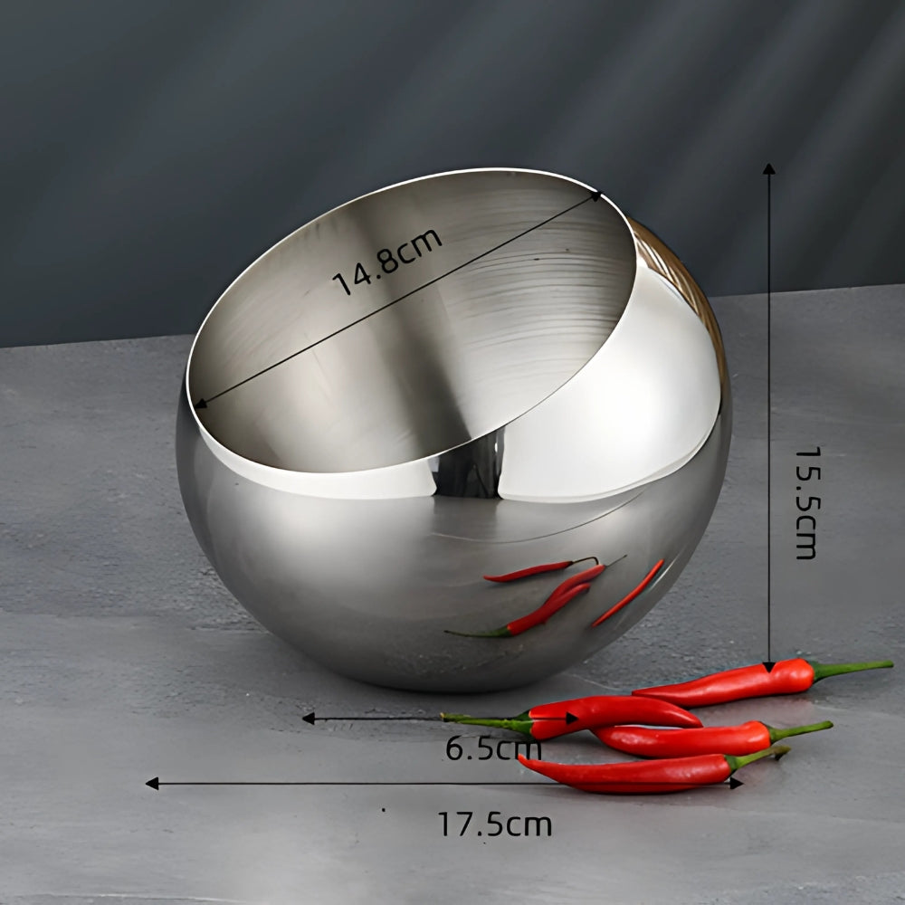 Lisslune | Modern Arc Steel Fruit Bowl