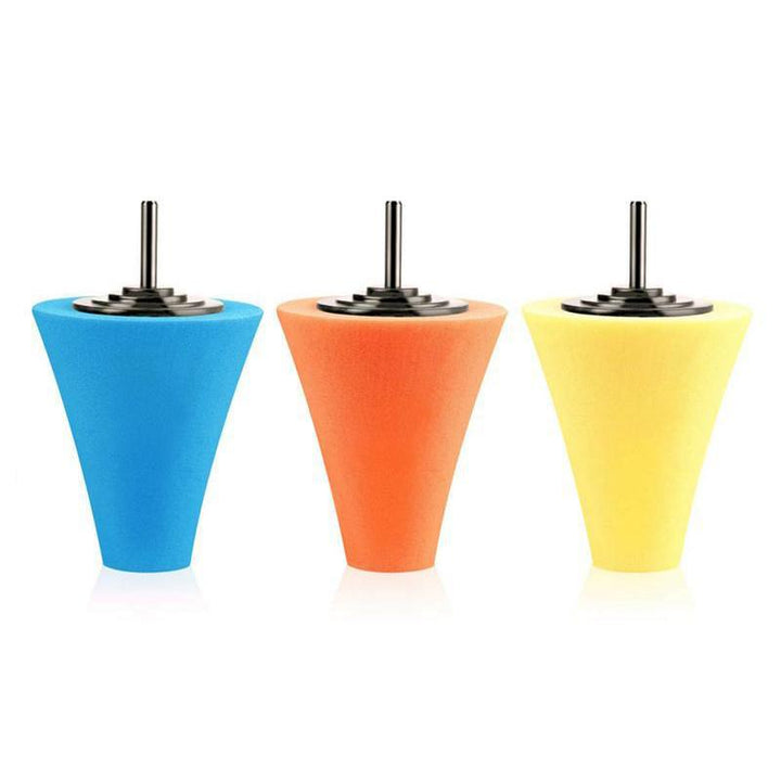 Lisslune | Car Wheel Hub Polishing Polishing Shaft Polishing Sponge Cone Metal Foam Pad