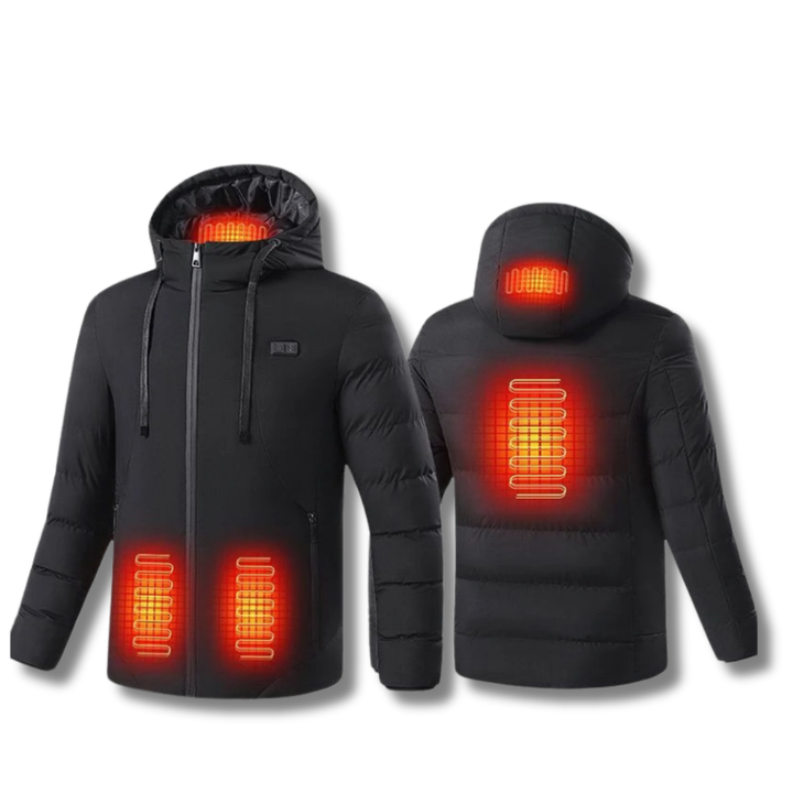 Lisslune | Heated Puffer Jacket – Rechargeable Heated Jackets with Battery Pack, Best Heated Winter Coat for Men & Women UK