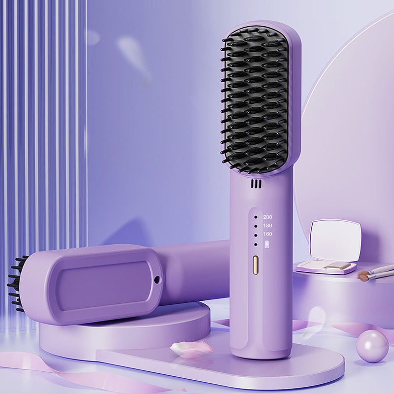 Lisslune | Portable negative ion hair straightener comb