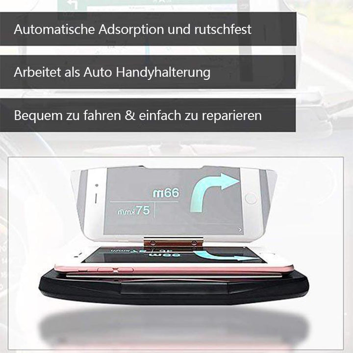 Lisslune | Car phone holder with navigation projector & wireless charging