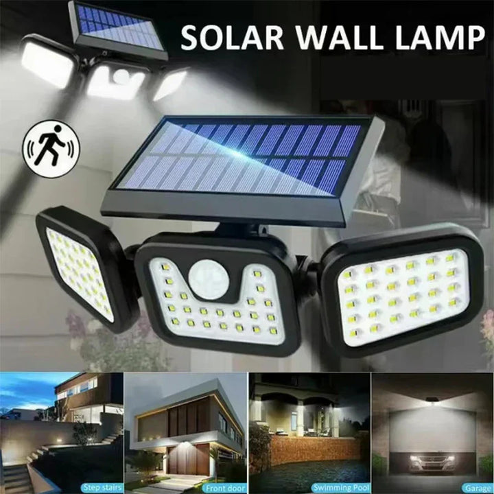Lisslune | Solar-powered outdoor wall lamp