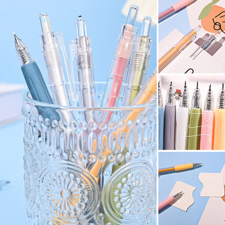Lisslune | Morandi Cartoon Pattern Student Universal Knife Pen