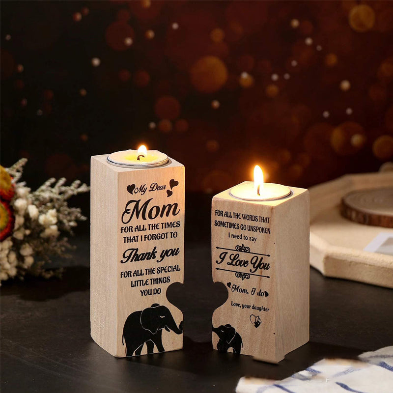 Lisslune | Creative candle holder made of wood