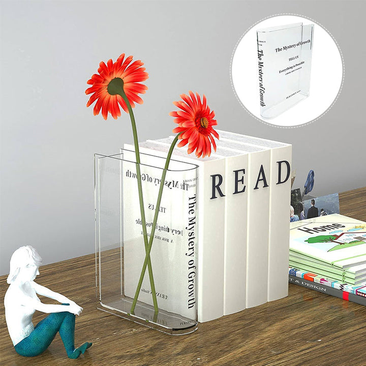 Lisslune | Book-shaped vase made of acrylic