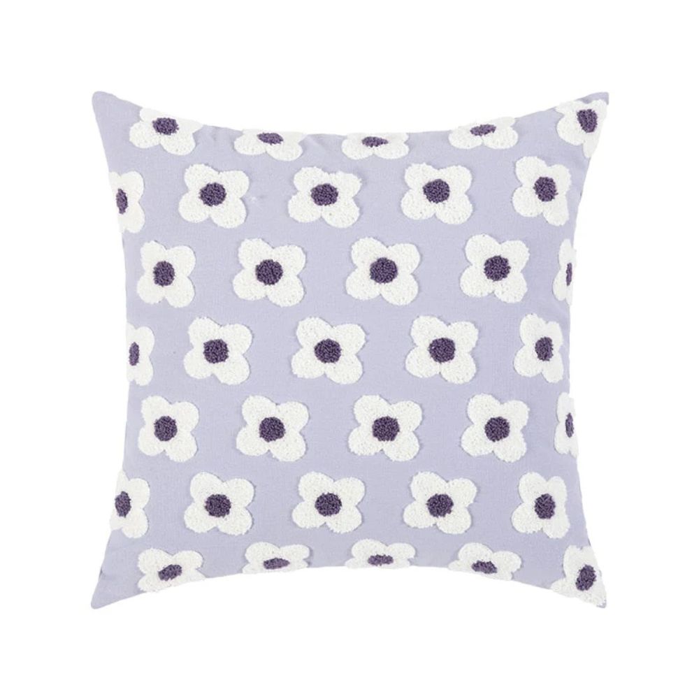 Lisslune | Lustrous Floral Embroidered Cushion Cover