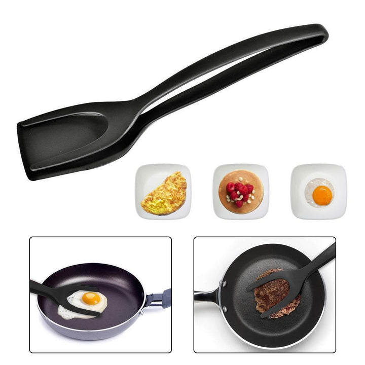 Lisslune | 2-in-1 Tongs Handle and Elasticity Spatula