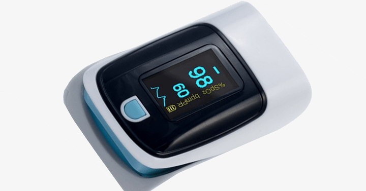 Lisslune | Advanced Finger-Tip Pulse Oximeter with Neck and Wrist Strap - Measures oxygen levels and pulse with the future in your hands