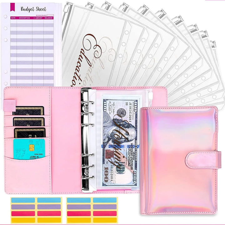 Lisslune | Budget binder with cash envelope system and credit card slots