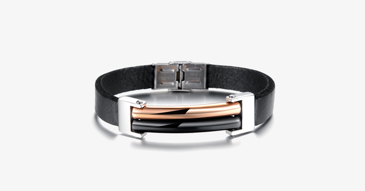 Lisslune | Dual Tone Korean Style Men's Bracelet made of Stainless Steel