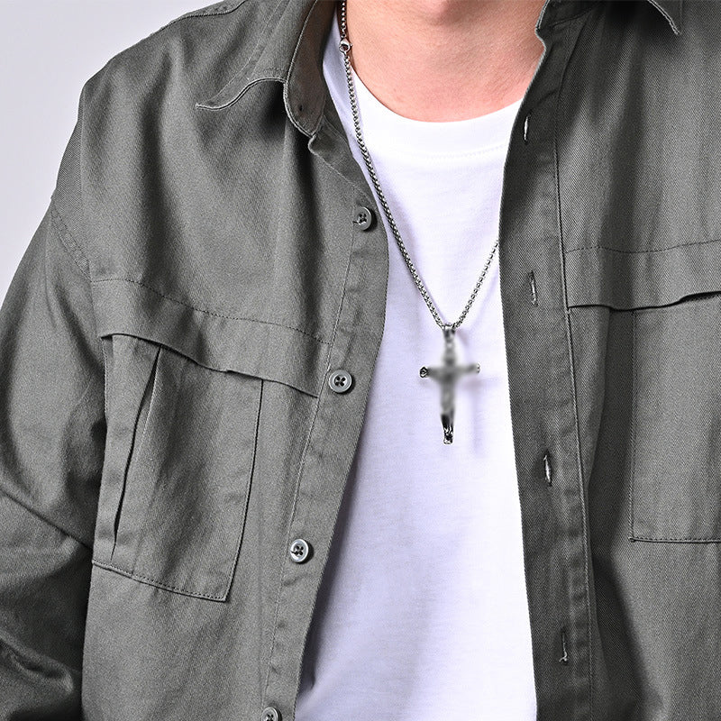 Lisslune | Titanium Steel Cross Pendant Necklace