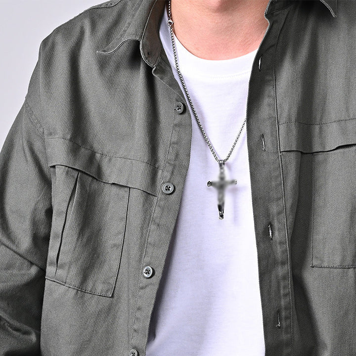 Lisslune | Titanium Steel Cross Pendant Necklace