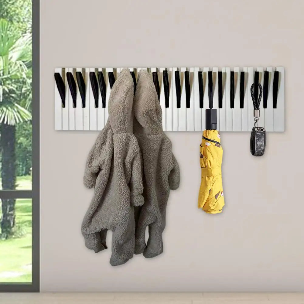 Lisslune | Wall coat rack – Creative piano design for music lovers & children's room