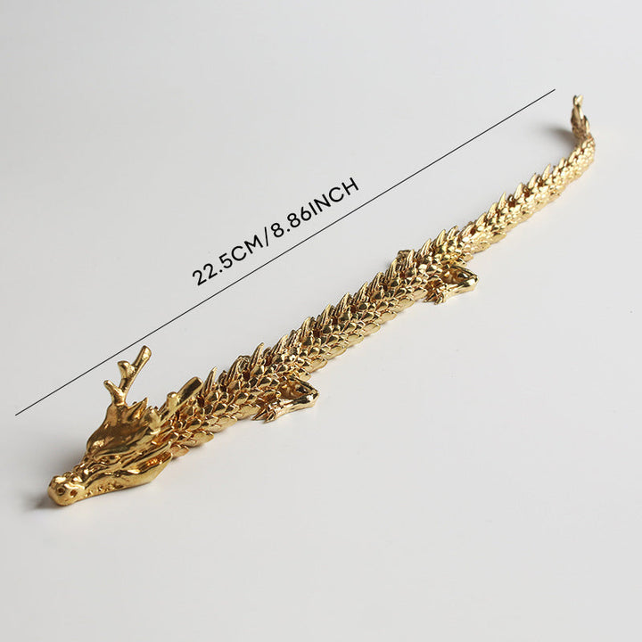 Lisslune | Gold dragon with movable joints
