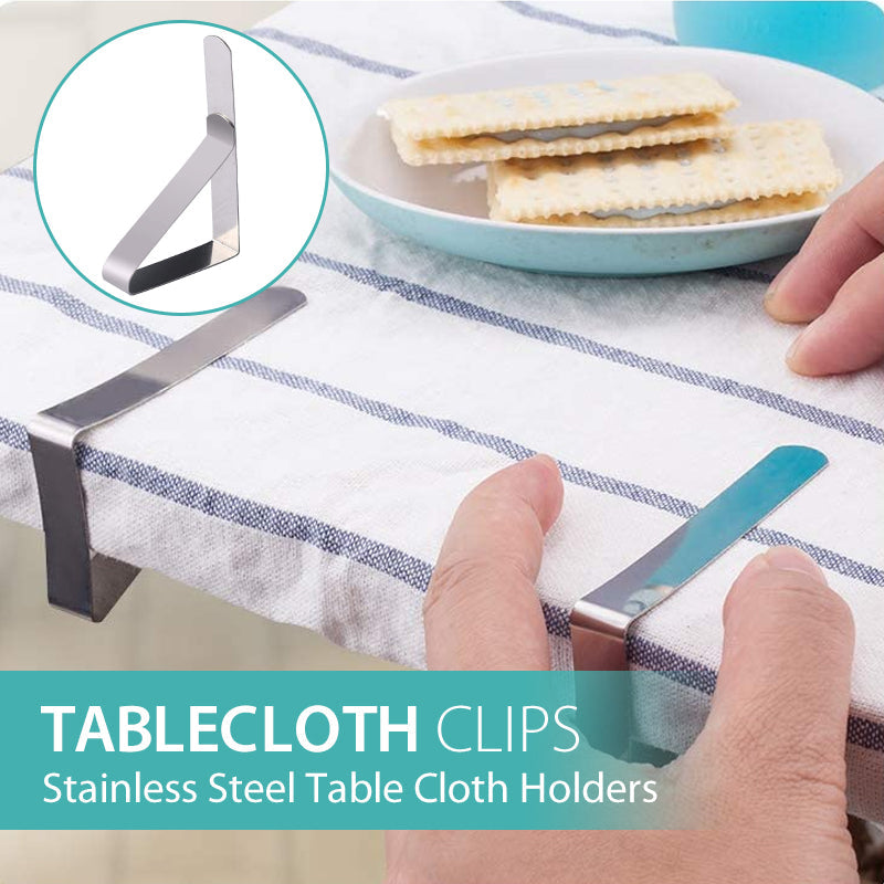 Lisslune | Stainless Steel Tablecloth Clips (Set of 4)