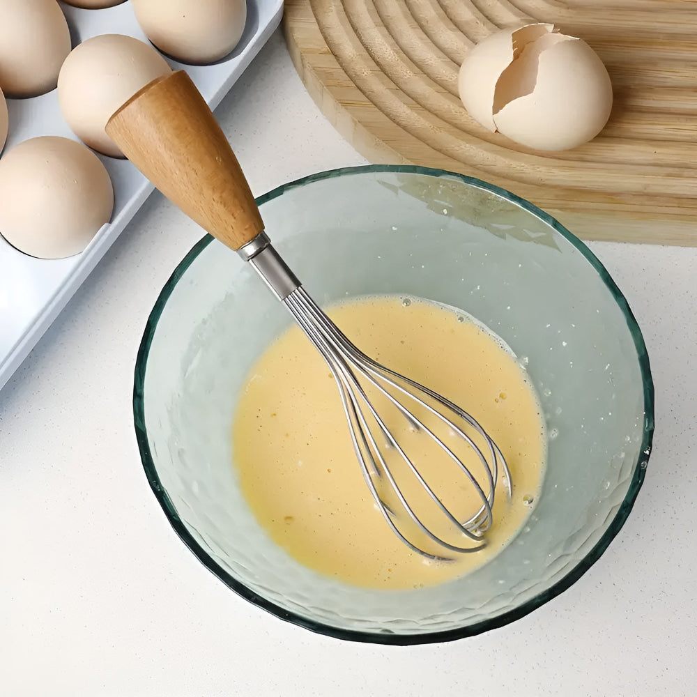 Lisslune | Mini Whisk with Wooden Grip