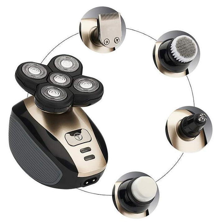 Lisslune | 5 in 1 Men rechargeable 4D Rotary shaver