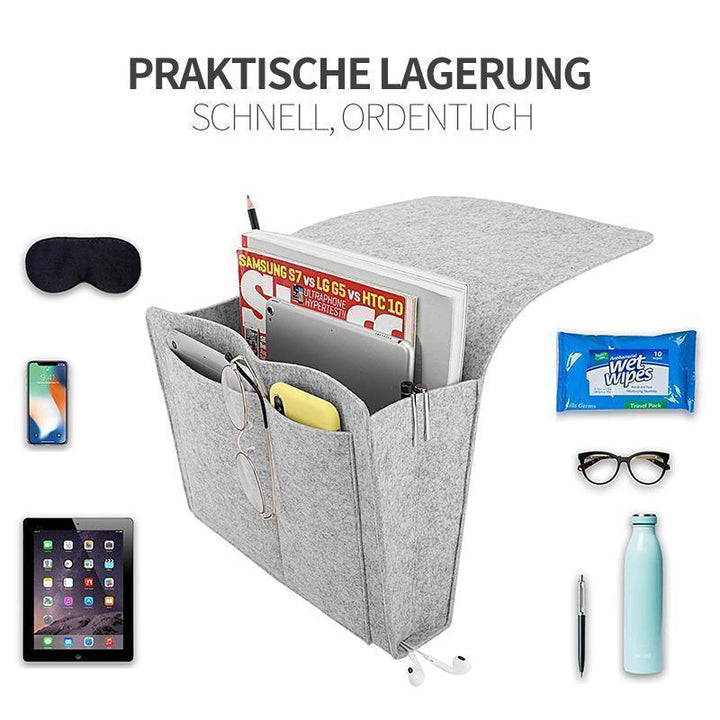 Lisslune | Felt bed hanger storage bag for bed/sofa/table