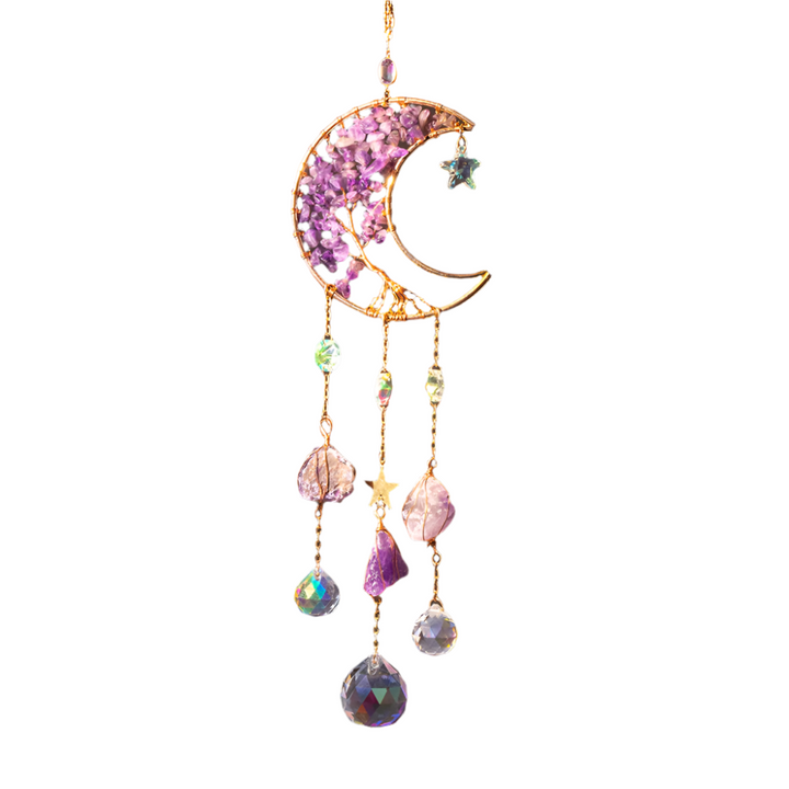 Lisslune | LunaPrism Dreamcatcher – Enchanting Moonlight Decoration for Peaceful Spaces