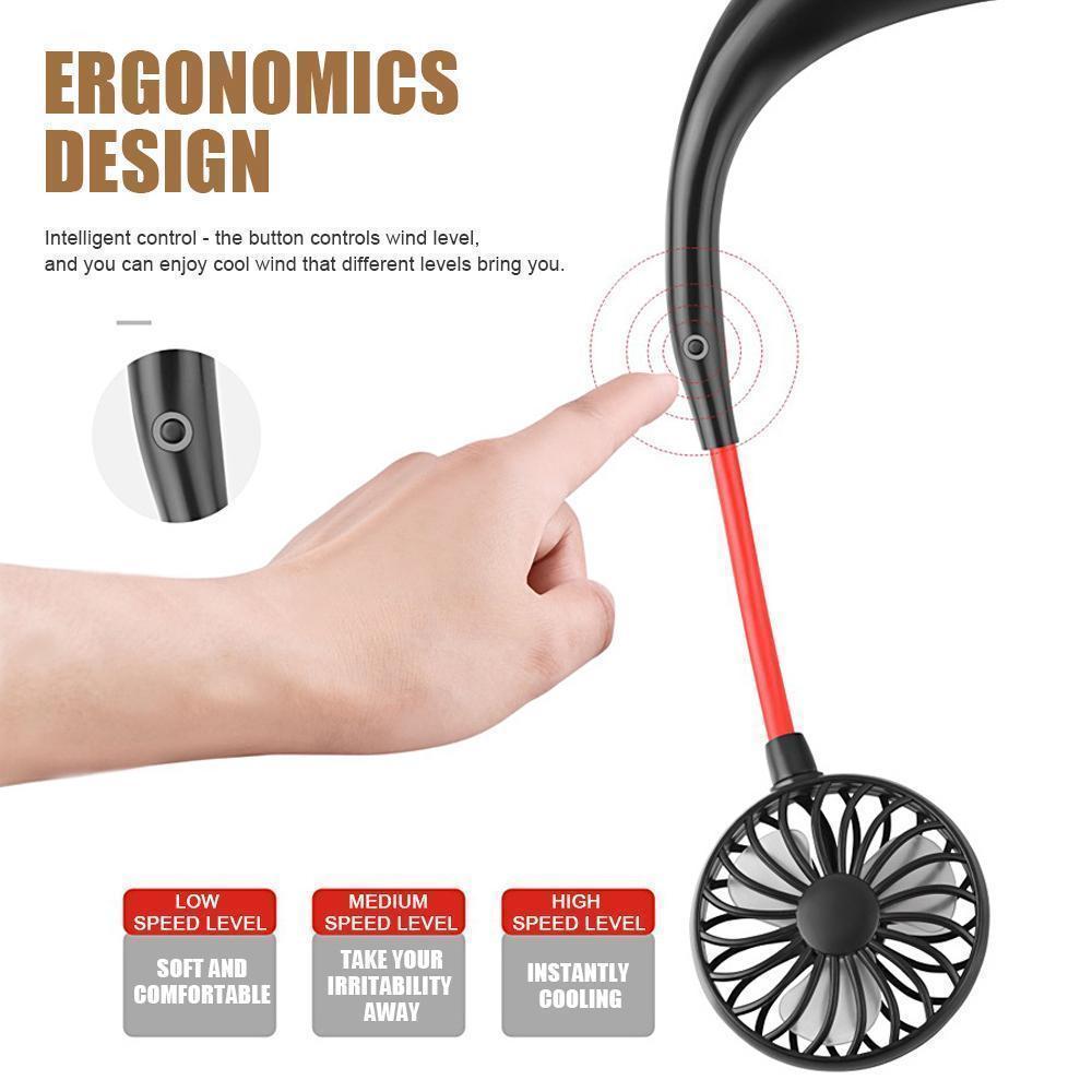 Lisslune | Battery Mini Neck Fans