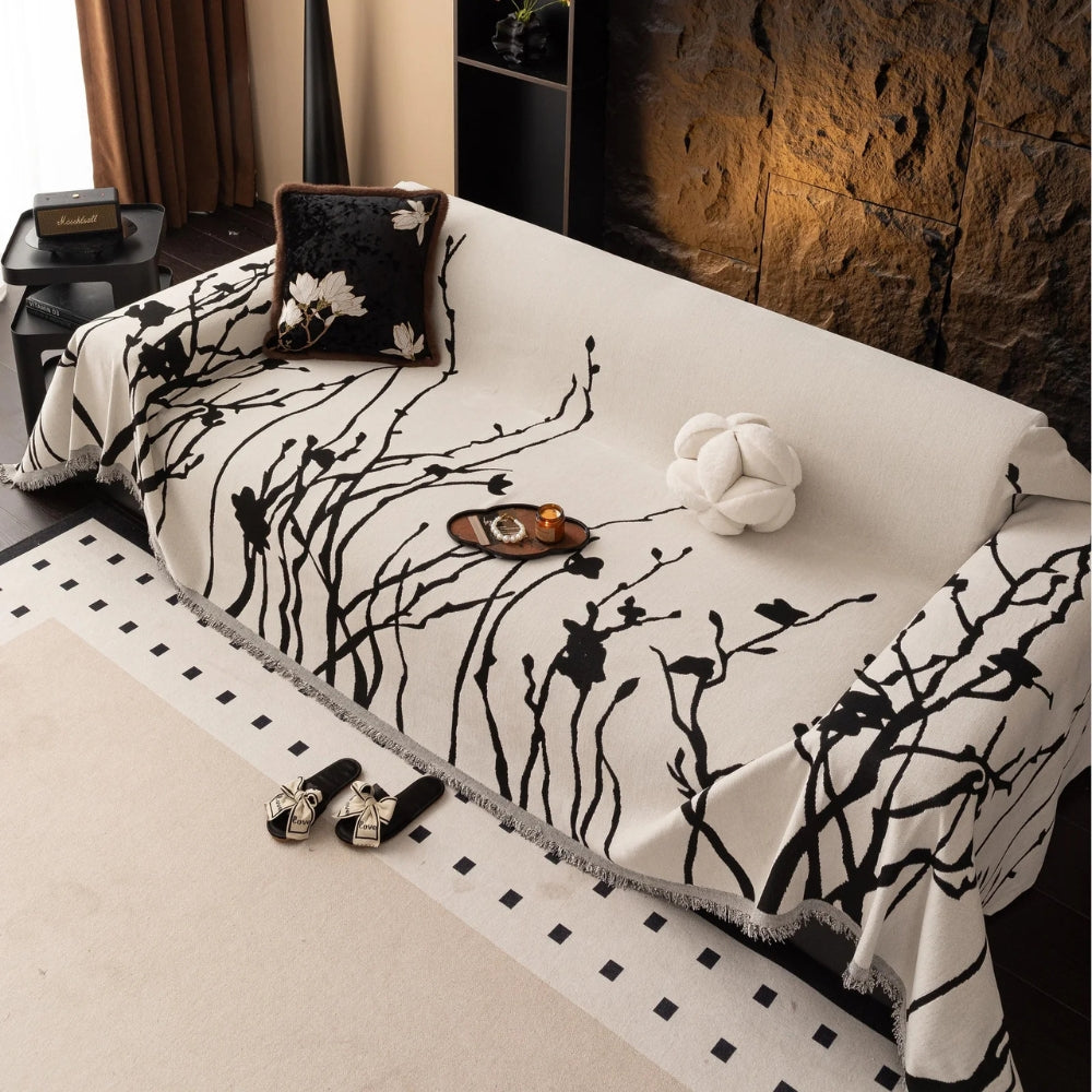 Lisslune | Twilight Branches Chenille Sofa Cover