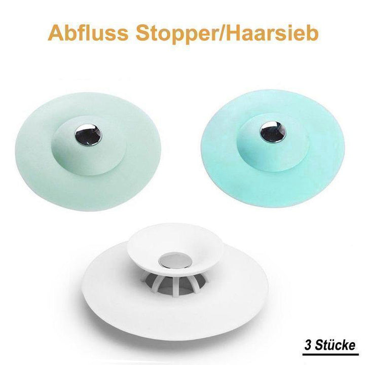 Lisslune | Bathtub stopper and hair sieve, 3 pieces
