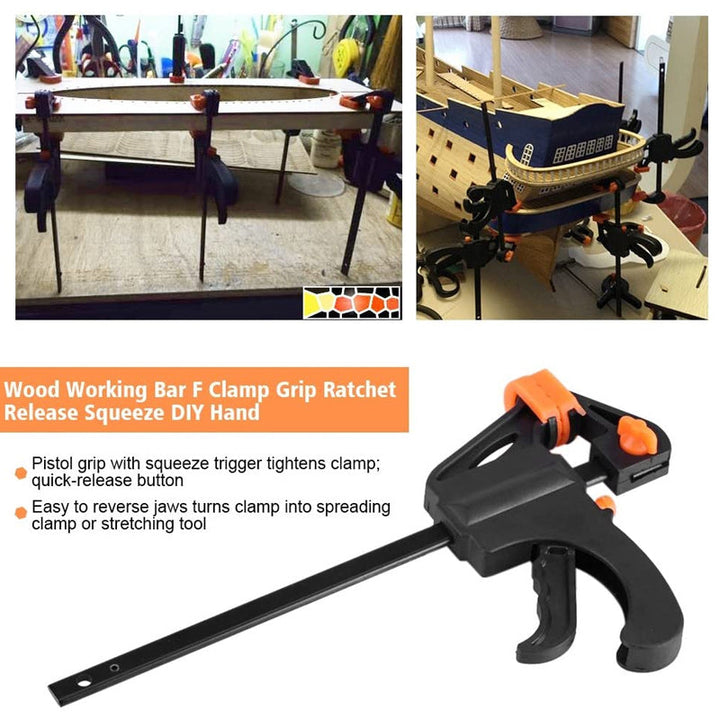 Lisslune | Heavy Duty F-Clamp for Woodworking