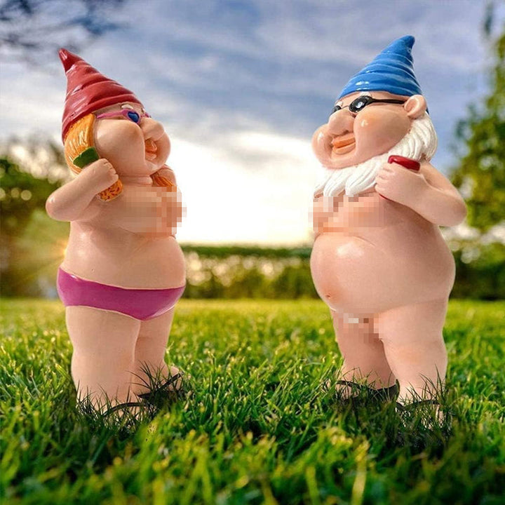 Lisslune | Cheeky Garden Gnome Funny Statue