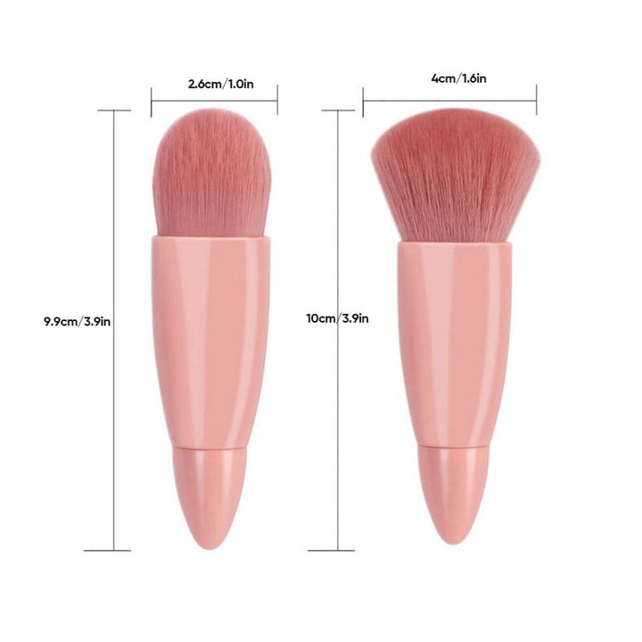 Lisslune | Portable Makeup Brush with Mirror