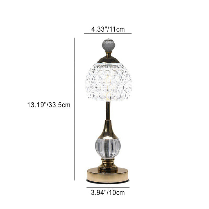 Lisslune | Modern Creative Pineapple Metal Acrylic USB LED Table Lamp for Bedroom