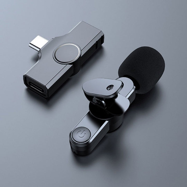Lisslune | Wireless Mini Microphone for Smartphone – Lavalier Mic with Noise Reduction & 10h Battery